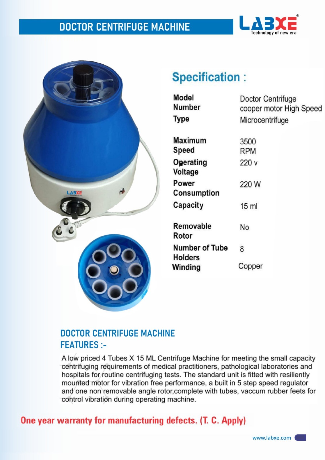 Centrifuge Machine | Doctor Model 