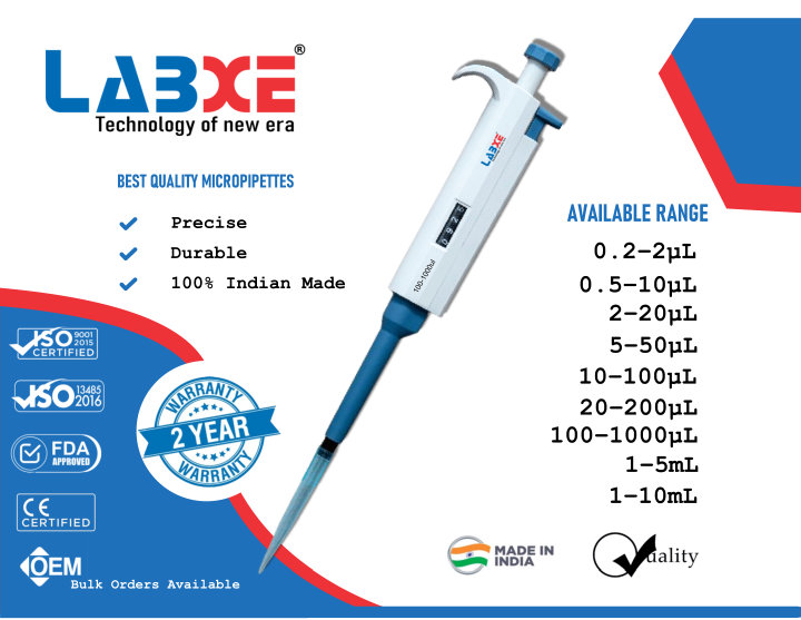 Micropipette Manufacturer in India