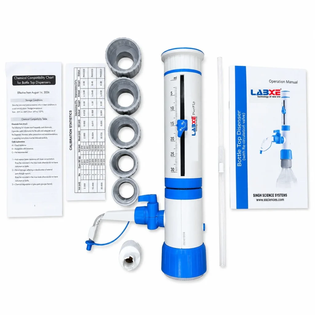 Bottle Top Dispenser Calibrated NABL in Tamil Nadu – LABXE