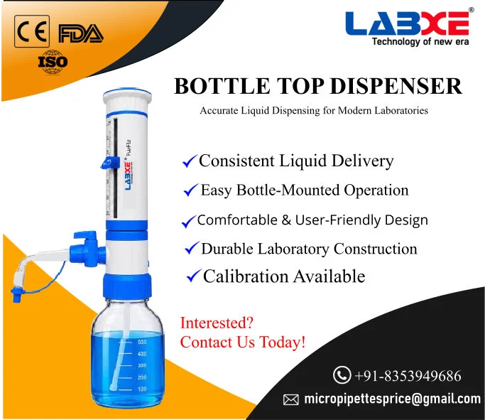 Bottle Top Dispenser Calibrated Nabl in Andhra Pradesh Labxe