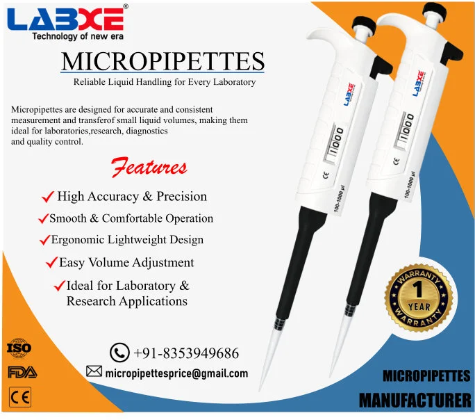 Micropipette Calibrated NABL in Andhra Pradesh - LABXE